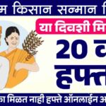 पीएम किसान योजनेचा २० वा हफ्ता