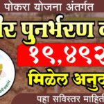 पोकरा योजनेअंतर्गत विहीर पुनर्भरण ऑनलाईन अर्ज करून १९४९२ रुपये अनुदान मिळवण्याची माहिती