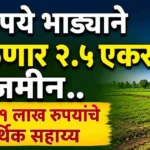 महिला बचत गटांसाठी 1 रुपया भाड्याने शासकीय जमीन आणि ₹1 लाख आर्थिक सहाय्य योजनेची माहिती दर्शविणारे फीचर इमेज